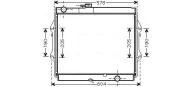 Kühler, Motorkühlung AVA QUALITY COOLING TOA2642