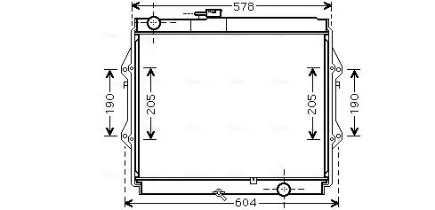 Kühler, Motorkühlung AVA QUALITY COOLING TOA2642 Bild Kühler, Motorkühlung AVA QUALITY COOLING TOA2642