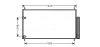 Kondensator, Klimaanlage AVA QUALITY COOLING TOA5405D