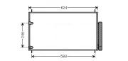 Kondensator, Klimaanlage AVA QUALITY COOLING TOA5405D