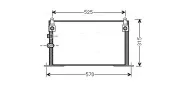 Kondensator, Klimaanlage AVA QUALITY COOLING TOA5585