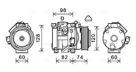 Kompressor, Klimaanlage AVA Clever Choice TOK724