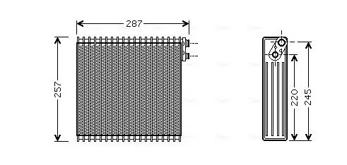 Verdampfer, Klimaanlage AVA Clever Choice TOV294 Bild Verdampfer, Klimaanlage AVA Clever Choice TOV294