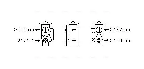 Expansionsventil, Klimaanlage AVA QUALITY COOLING VN1311