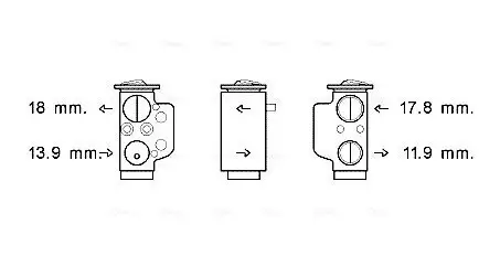 Expansionsventil, Klimaanlage AVA QUALITY COOLING VN1367