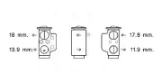 Expansionsventil, Klimaanlage AVA QUALITY COOLING VN1367