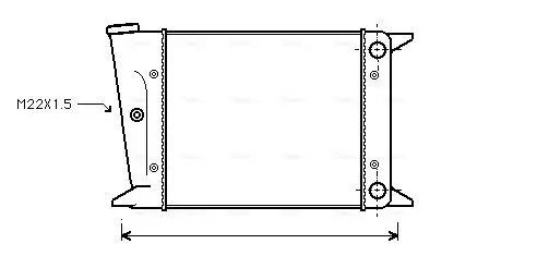 Kühler, Motorkühlung AVA QUALITY COOLING VN2002 Bild Kühler, Motorkühlung AVA QUALITY COOLING VN2002