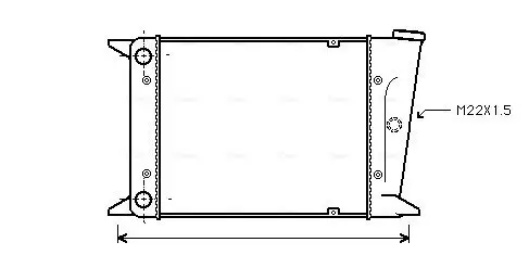Kühler, Motorkühlung AVA QUALITY COOLING VN2006 Bild Kühler, Motorkühlung AVA QUALITY COOLING VN2006