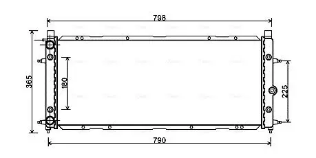 Kühler, Motorkühlung AVA QUALITY COOLING VN2094 Bild Kühler, Motorkühlung AVA QUALITY COOLING VN2094