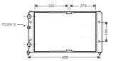 Kühler, Motorkühlung AVA QUALITY COOLING VNA2191