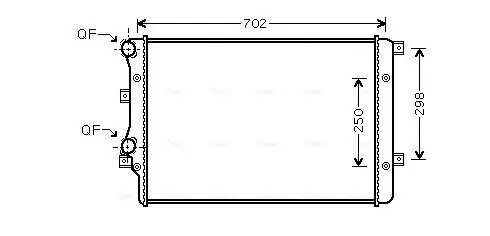 Kühler, Motorkühlung AVA QUALITY COOLING VN2206