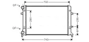 Kühler, Motorkühlung AVA QUALITY COOLING VN2228