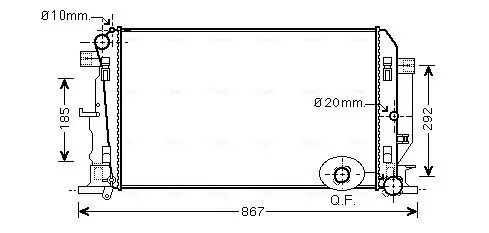 Kühler, Motorkühlung AVA Clever Choice VN2282