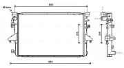 Kühler, Motorkühlung AVA QUALITY COOLING VNA2317