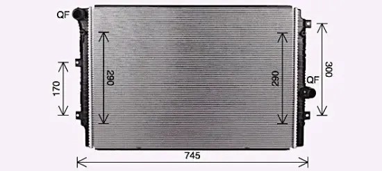 Kühler, Motorkühlung AVA QUALITY COOLING VN2414 Bild Kühler, Motorkühlung AVA QUALITY COOLING VN2414