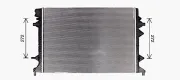Niedertemperaturkühler, Ladeluftkühler AVA QUALITY COOLING VN2415