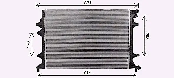 Niedertemperaturkühler, Ladeluftkühler AVA QUALITY COOLING VN2415