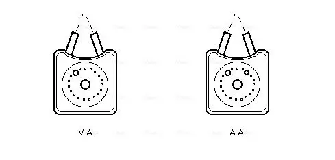 Ölkühler, Motoröl AVA QUALITY COOLING VN3147 Bild Ölkühler, Motoröl AVA QUALITY COOLING VN3147