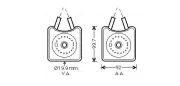 Ölkühler, Motoröl AVA QUALITY COOLING VN3215