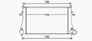 Ladeluftkühler AVA QUALITY COOLING VN4403