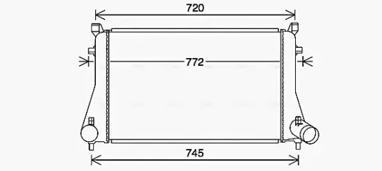 Ladeluftkühler AVA QUALITY COOLING VN4403 Bild Ladeluftkühler AVA QUALITY COOLING VN4403