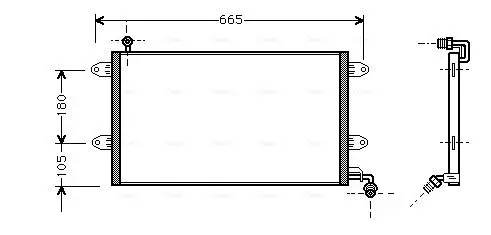 Kondensator, Klimaanlage AVA QUALITY COOLING VN5137