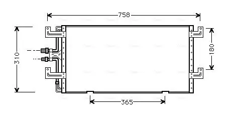 Kondensator, Klimaanlage AVA QUALITY COOLING VN5145 Bild Kondensator, Klimaanlage AVA QUALITY COOLING VN5145