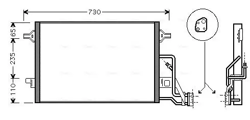 Kondensator, Klimaanlage AVA QUALITY COOLING VN5190 Bild Kondensator, Klimaanlage AVA QUALITY COOLING VN5190