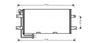 Kondensator, Klimaanlage AVA QUALITY COOLING VN5195