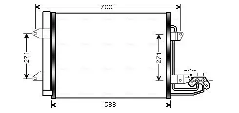 Kondensator, Klimaanlage AVA QUALITY COOLING VN5211D