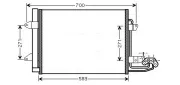 Kondensator, Klimaanlage AVA QUALITY COOLING VN5211D