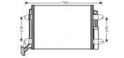 Kondensator, Klimaanlage AVA QUALITY COOLING VN5291D