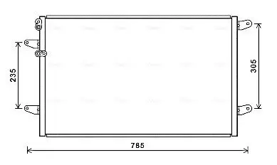 Kondensator, Klimaanlage AVA QUALITY COOLING VN5379