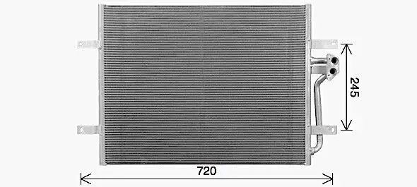 Kondensator, Klimaanlage AVA QUALITY COOLING VN5418