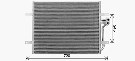 Kondensator, Klimaanlage AVA QUALITY COOLING VN5418 Bild Kondensator, Klimaanlage AVA QUALITY COOLING VN5418