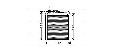 Wärmetauscher, Innenraumheizung AVA QUALITY COOLING VNA6256