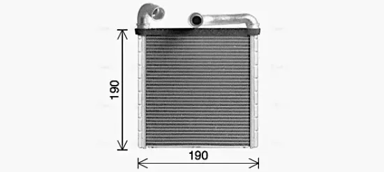 Wärmetauscher, Innenraumheizung AVA QUALITY COOLING VN6424 Bild Wärmetauscher, Innenraumheizung AVA QUALITY COOLING VN6424
