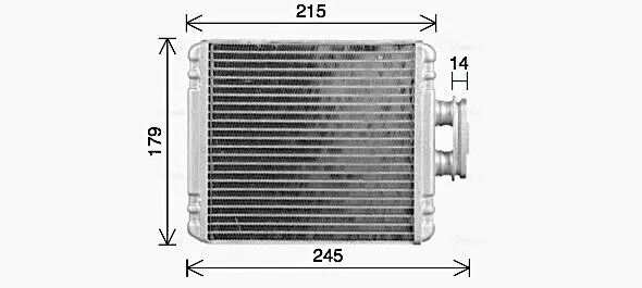 Wärmetauscher, Innenraumheizung AVA QUALITY COOLING VN6434