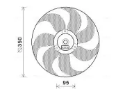 Lüfter, Motorkühlung 12 V AVA QUALITY COOLING VN7511