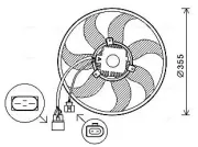 Lüfter, Motorkühlung 12 V AVA QUALITY COOLING VN7534