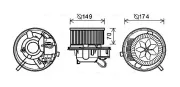 Innenraumgebläse 12 V AVA QUALITY COOLING VN8339