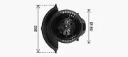 Innenraumgebläse 12 V AVA QUALITY COOLING VN8435