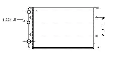 Kühler, Motorkühlung AVA QUALITY COOLING VNA2027 Bild Kühler, Motorkühlung AVA QUALITY COOLING VNA2027