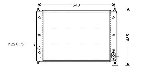 Kühler, Motorkühlung AVA QUALITY COOLING VNA2034 Bild Kühler, Motorkühlung AVA QUALITY COOLING VNA2034