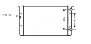 Kühler, Motorkühlung AVA QUALITY COOLING VNA2104