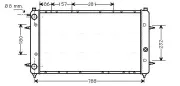 Kühler, Motorkühlung AVA QUALITY COOLING VNA2114