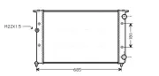 Kühler, Motorkühlung AVA QUALITY COOLING VNA2116