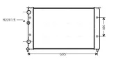 Kühler, Motorkühlung AVA QUALITY COOLING VNA2124