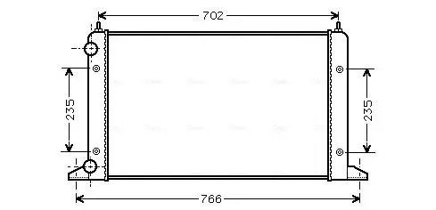 Kühler, Motorkühlung AVA Clever Choice VNA2133