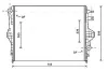 Kühler, Motorkühlung AVA QUALITY COOLING VNA2316